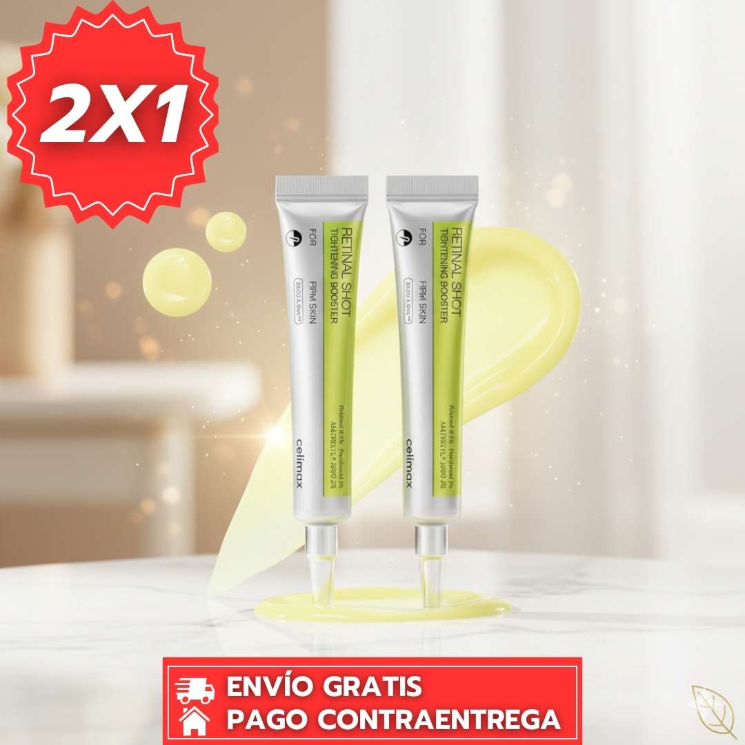 Oferta Especial 2x1 Retinal Shot™️: Potenciador Nocturno con Retinal 0.1% para Arrugas y Poros