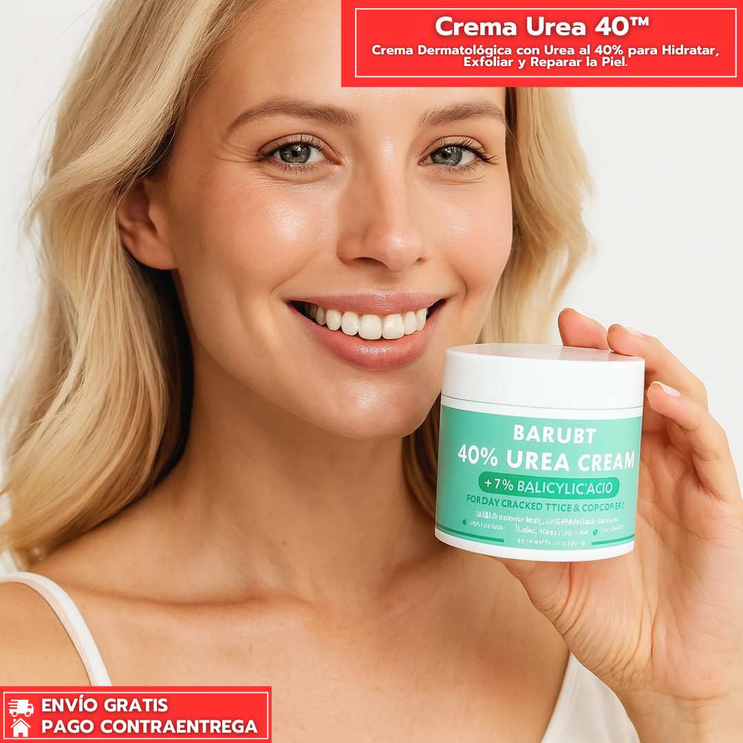 Crema Urea 40™: Crema Dermatológica con Urea al 40% para Hidratar, Exfoliar y Reparar la Piel.