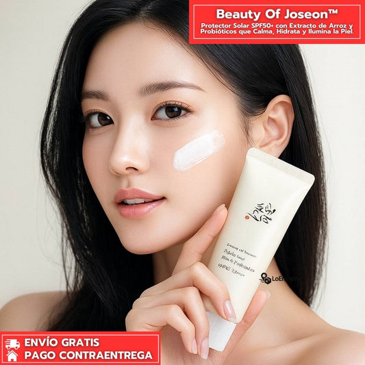 Beauty Of Joseon™: Protector Solar SPF50+ con Extracto de Arroz y Probióticos que Calma, Hidrata y Ilumina la Piel.
