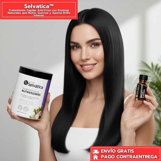 Selvatica™: Tratamiento Capilar Anti-Frizz con Enzimas Naturales que Nutre, Suaviza y Aporta Brillo Intenso