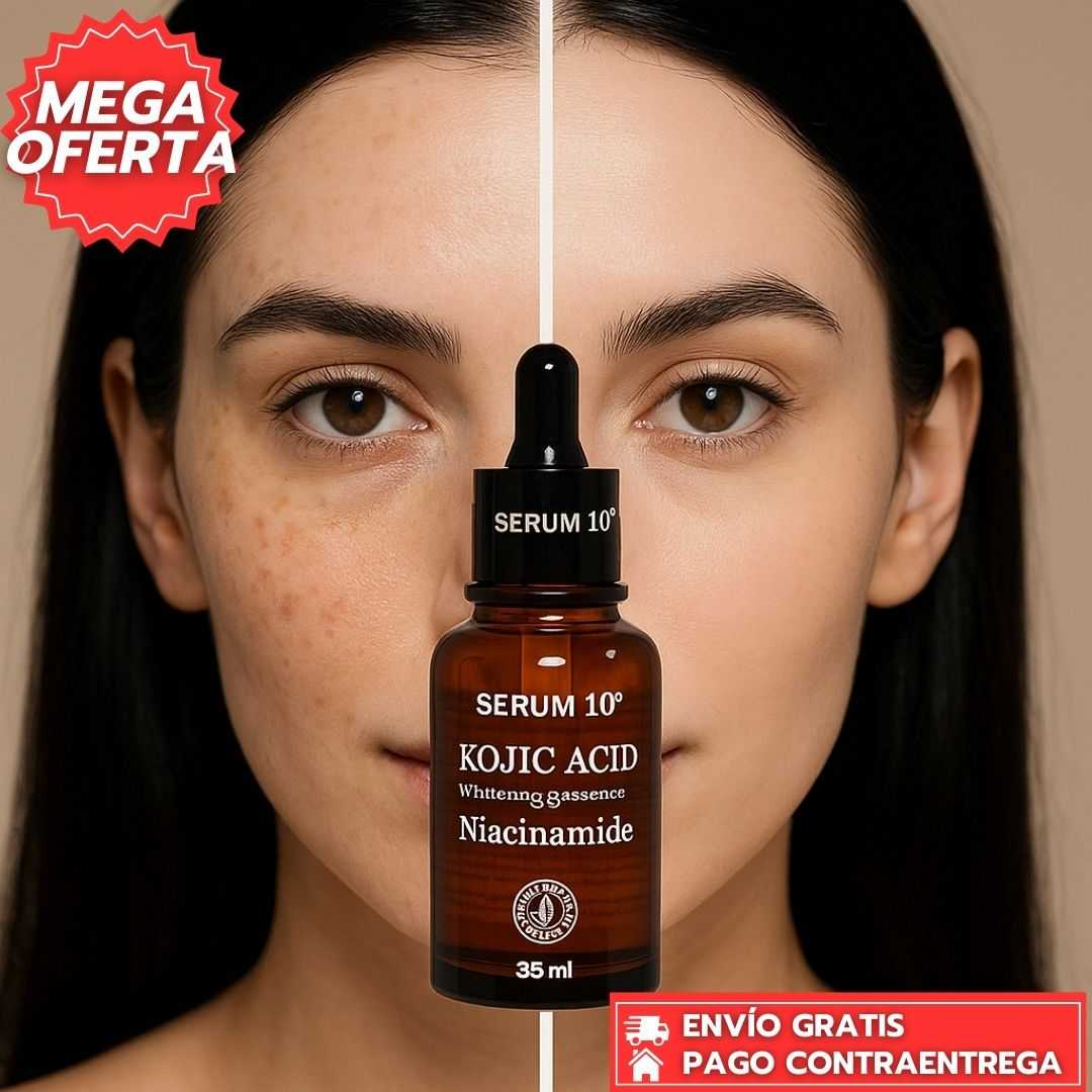 Oferta Especial 2x1 Kojic Acid™: Sérum con Ácido Kójico y Niacinamida que Aclara Manchas y Unifica el Tono.