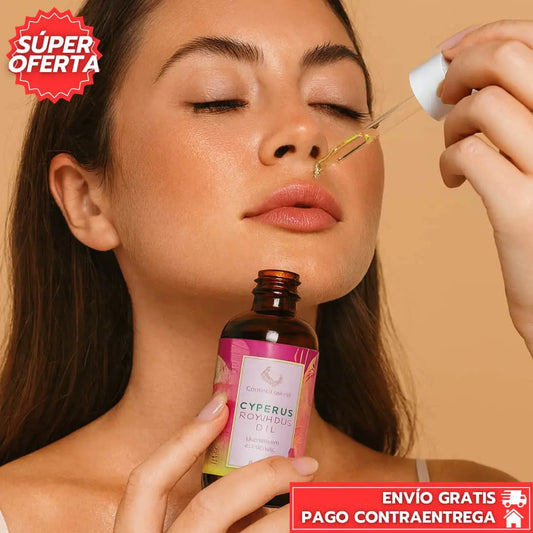 Cyperus Rotundus Oil™: Aceite Natural que Ralentiza el Crecimiento del Vello y Suaviza la Piel.