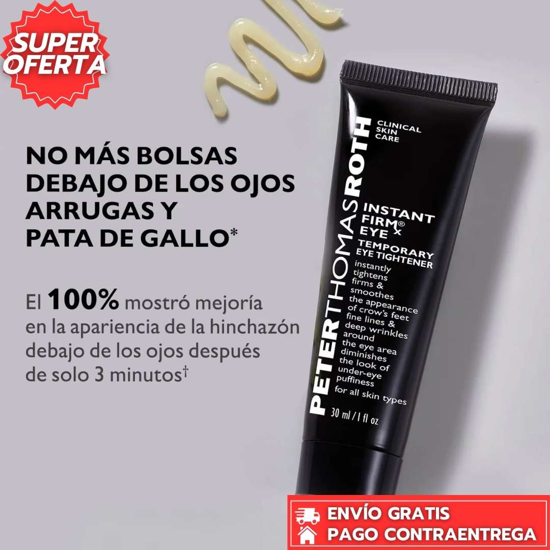 Peter Thomas Roth™️: Gel Tensor de Ojos que Alisa Bolsas y Arrugas al Instante con Efecto Lifting