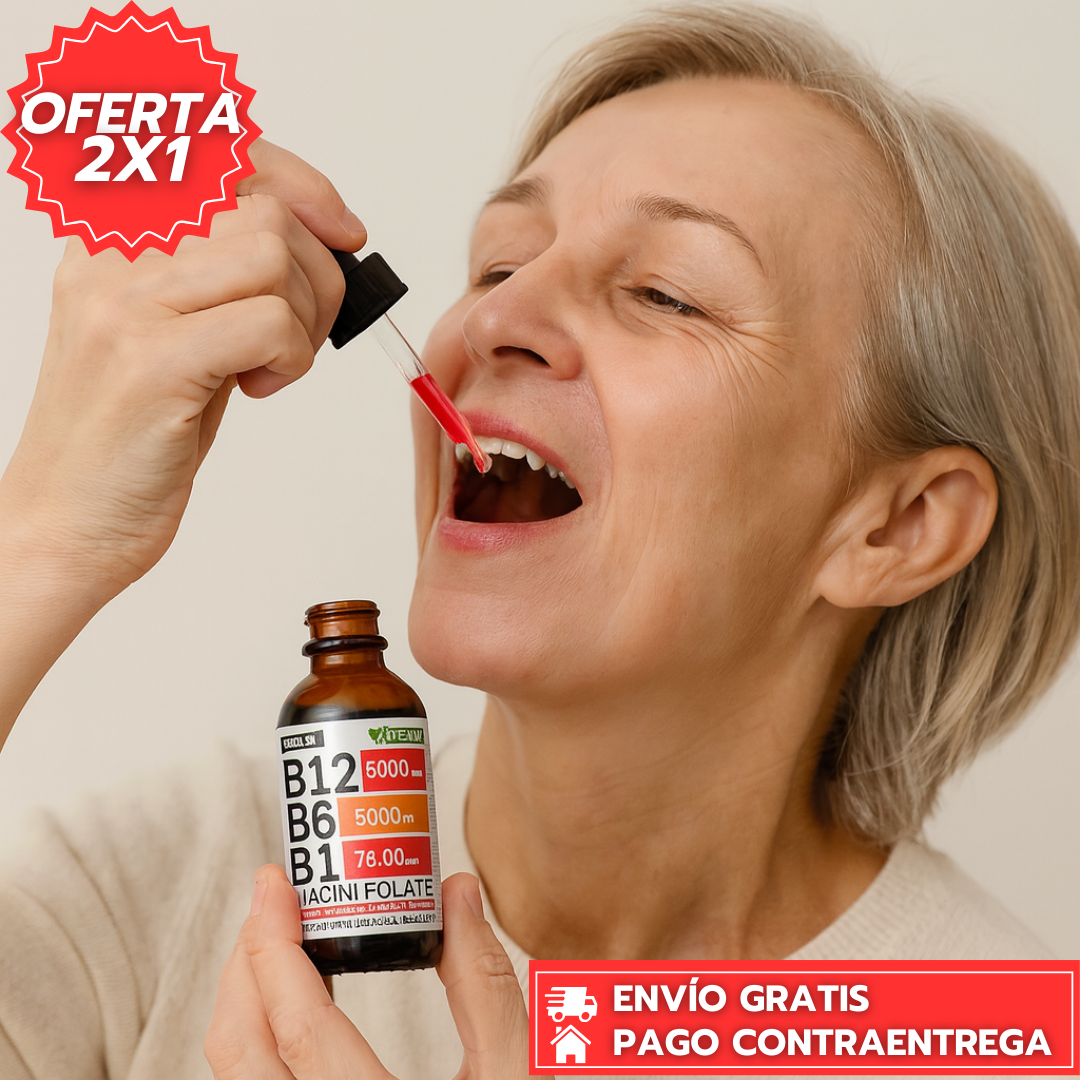 Oferta Especial 2x1: Vytal B™: Suplemento Líquido de Vitaminas B12 B6 B1.