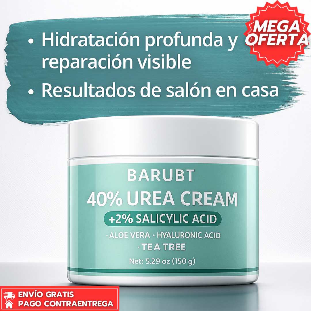 Crema Urea 40™: Crema Dermatológica con Urea al 40% para Hidratar, Exfoliar y Reparar la Piel.