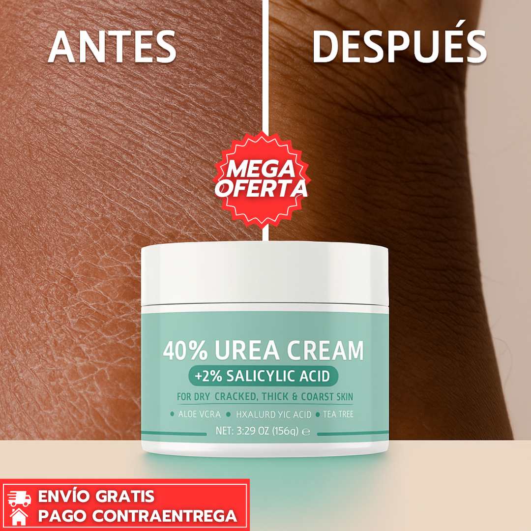 Crema Urea 40™: Crema Dermatológica con Urea al 40% para Hidratar, Exfoliar y Reparar la Piel.